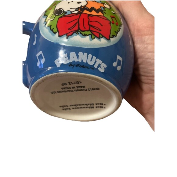 Peanuts Snoopy & Woodstock Mug Home Sweet Home Christmas Doghouse Lights 2012. - Picture 7 of 16